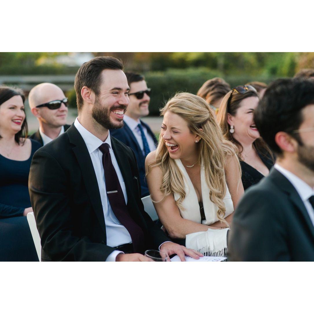 Thanks for getting married and providing the laughs, Steve and Meredith. I'm giggling just looking at this.
