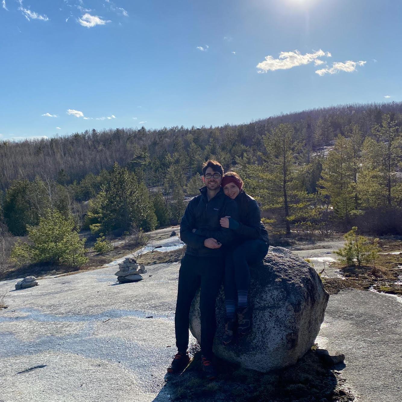 Picture taken moments before the proposal!