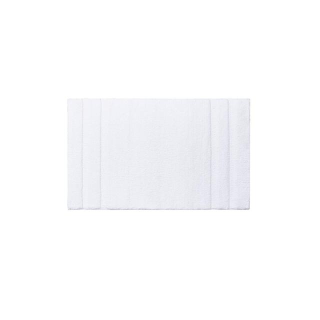Madison Park Signature Stria 24" x 40" Border Stripe Marshmellow Bath Rug