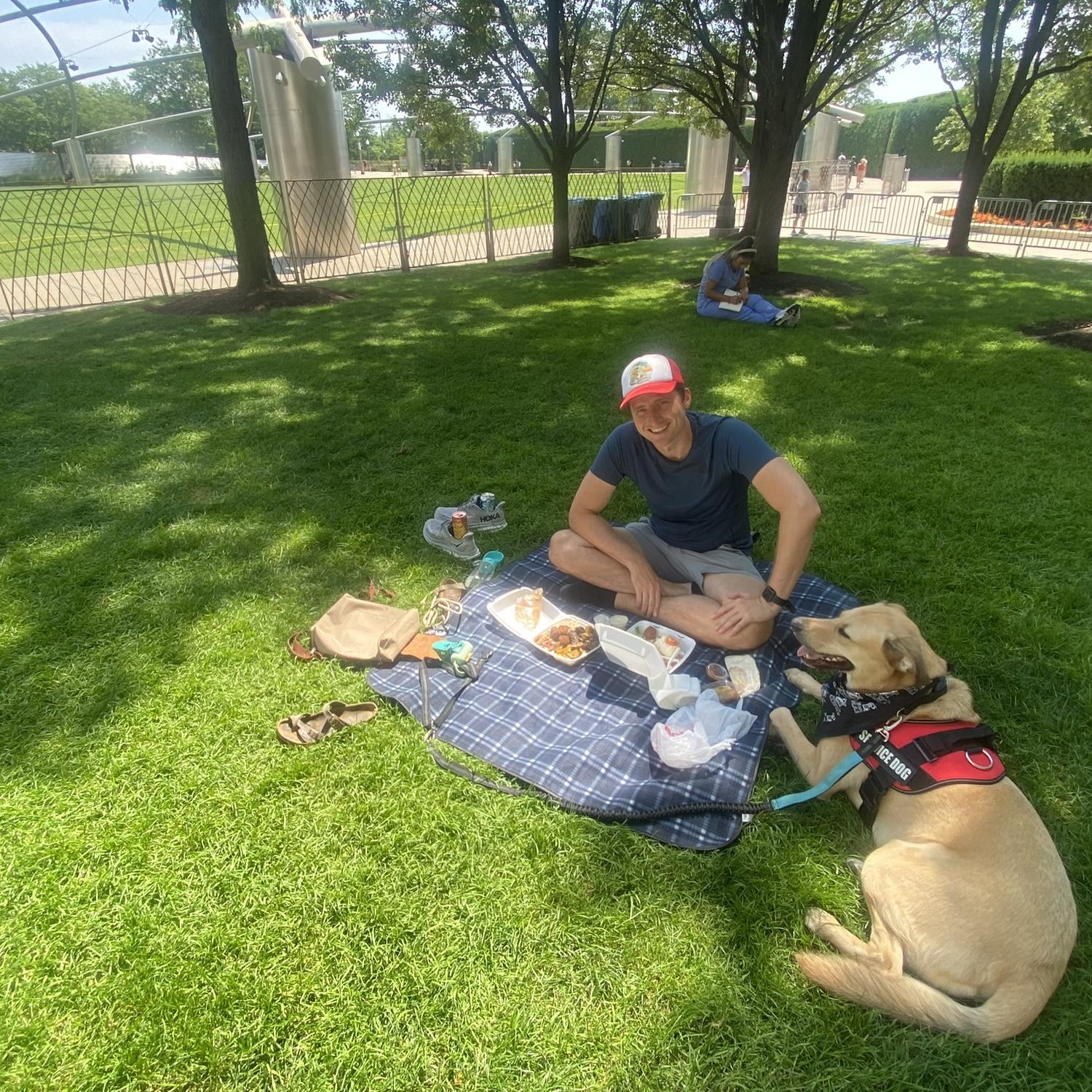 Picnic in Millennium Park during our last weekend living in Chicago in 2024!