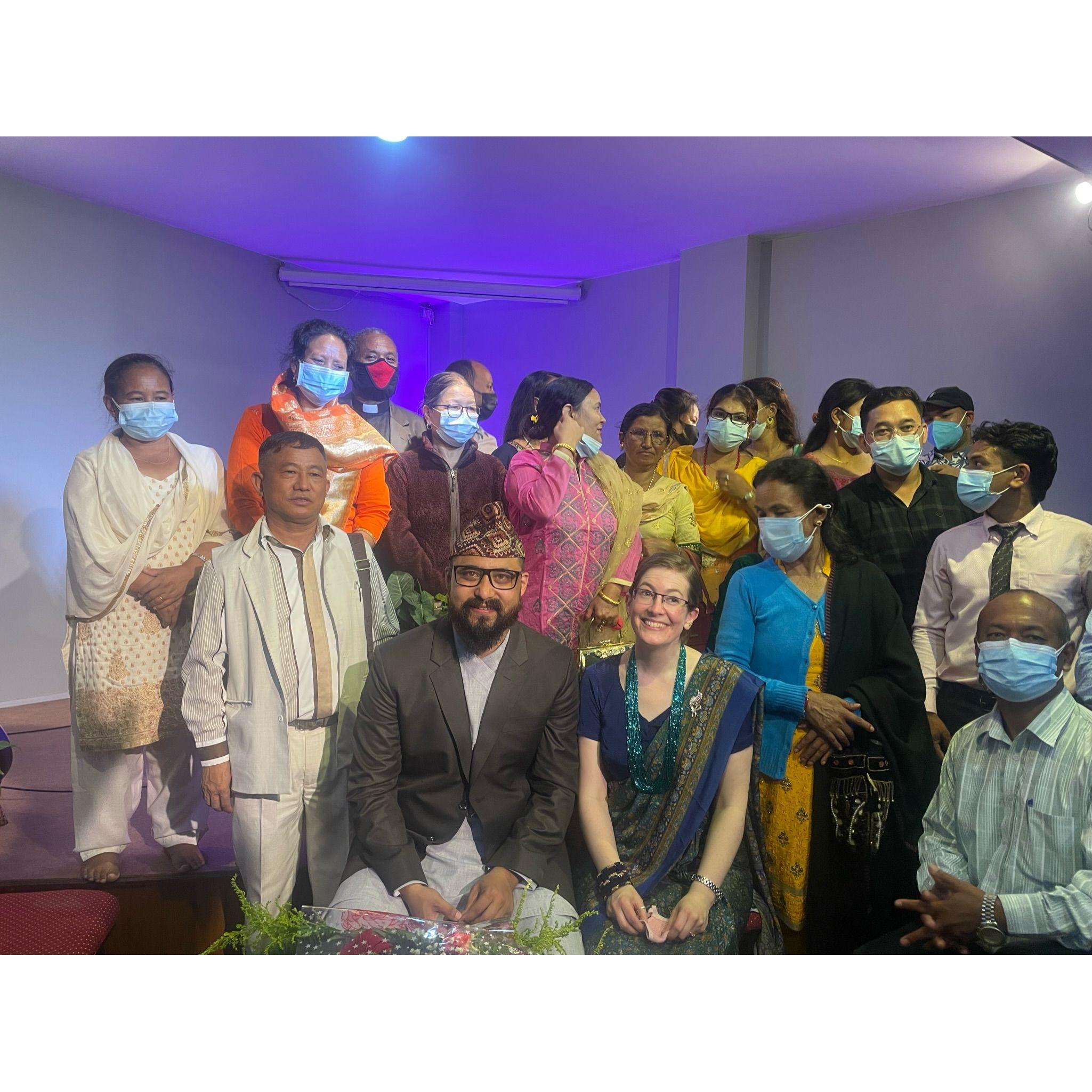 With Tori's church family
