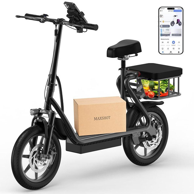 Electric Scooter for Adults, 8.5"/10" Tires, 19/22Mph, 350W/500W Motor, 21-28 Miles Range, Folding E-Scooter with Dual Suspension,APP(V1/SPRO/MAX/PRO)