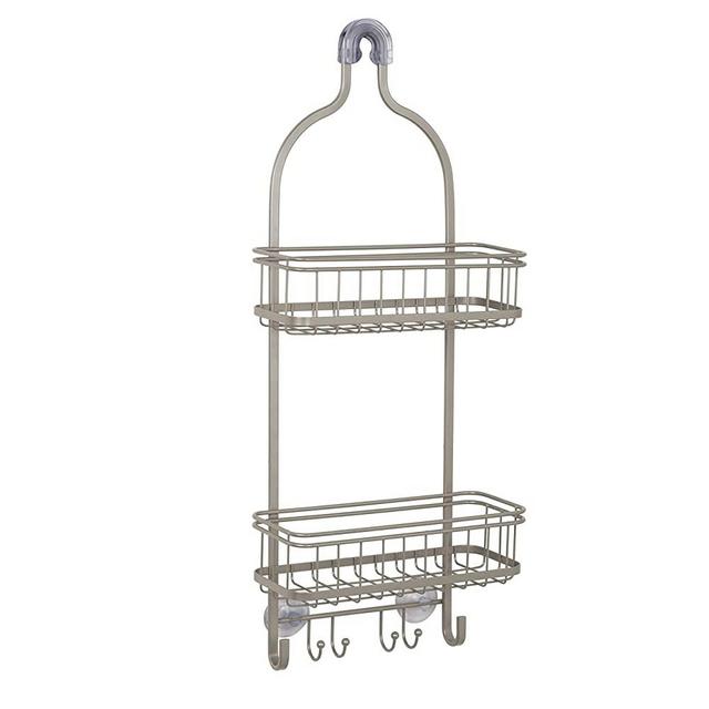 Zenna Home Shower Caddy, Regular Width, Satin Nickel