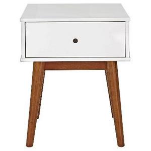 Amherst Mid Century Modern Two-Tone Side Table -White/Brown - Project 62™