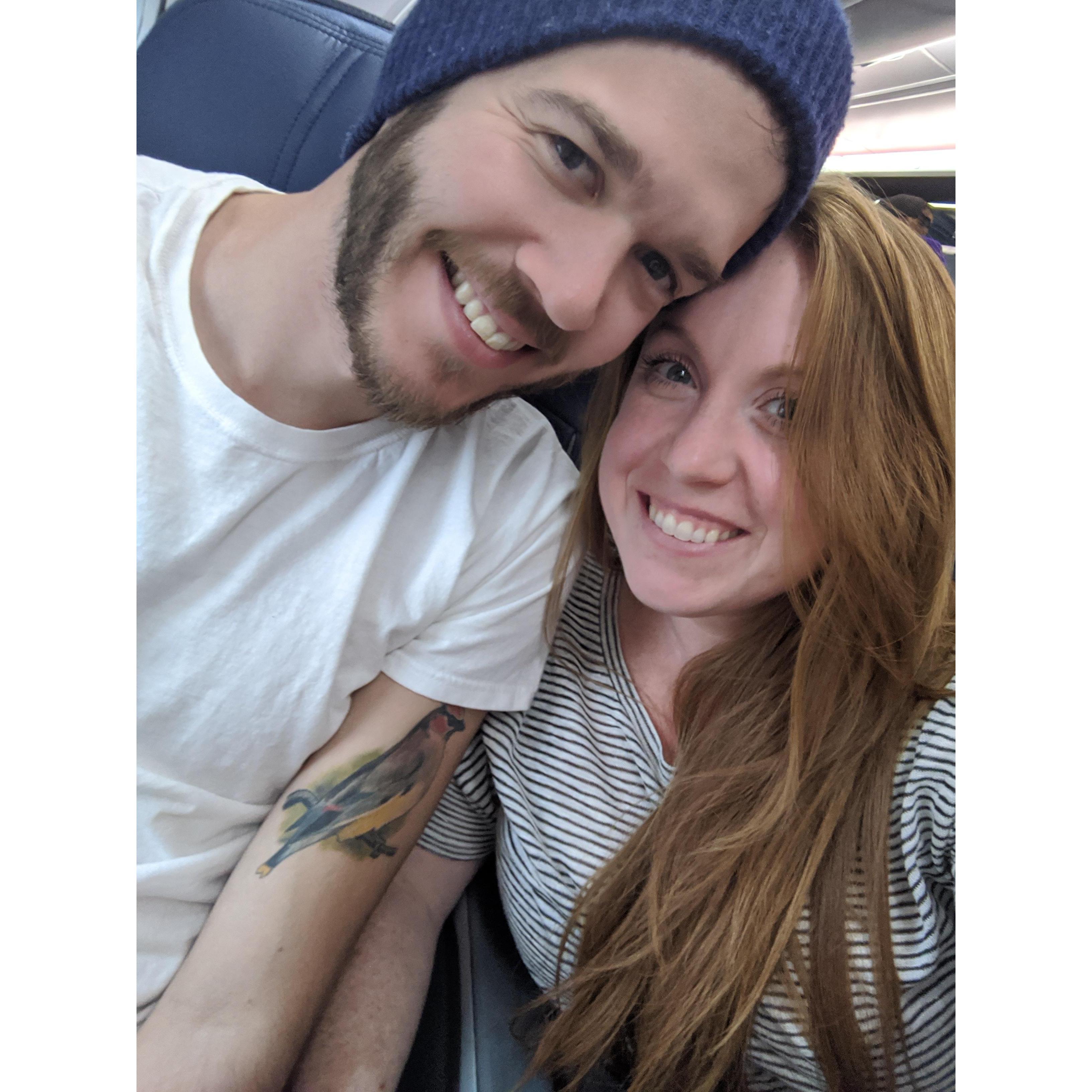 Headed to Washington state for Thanksgiving break ✈ Katie was completely oblivious to what great event would happen there!