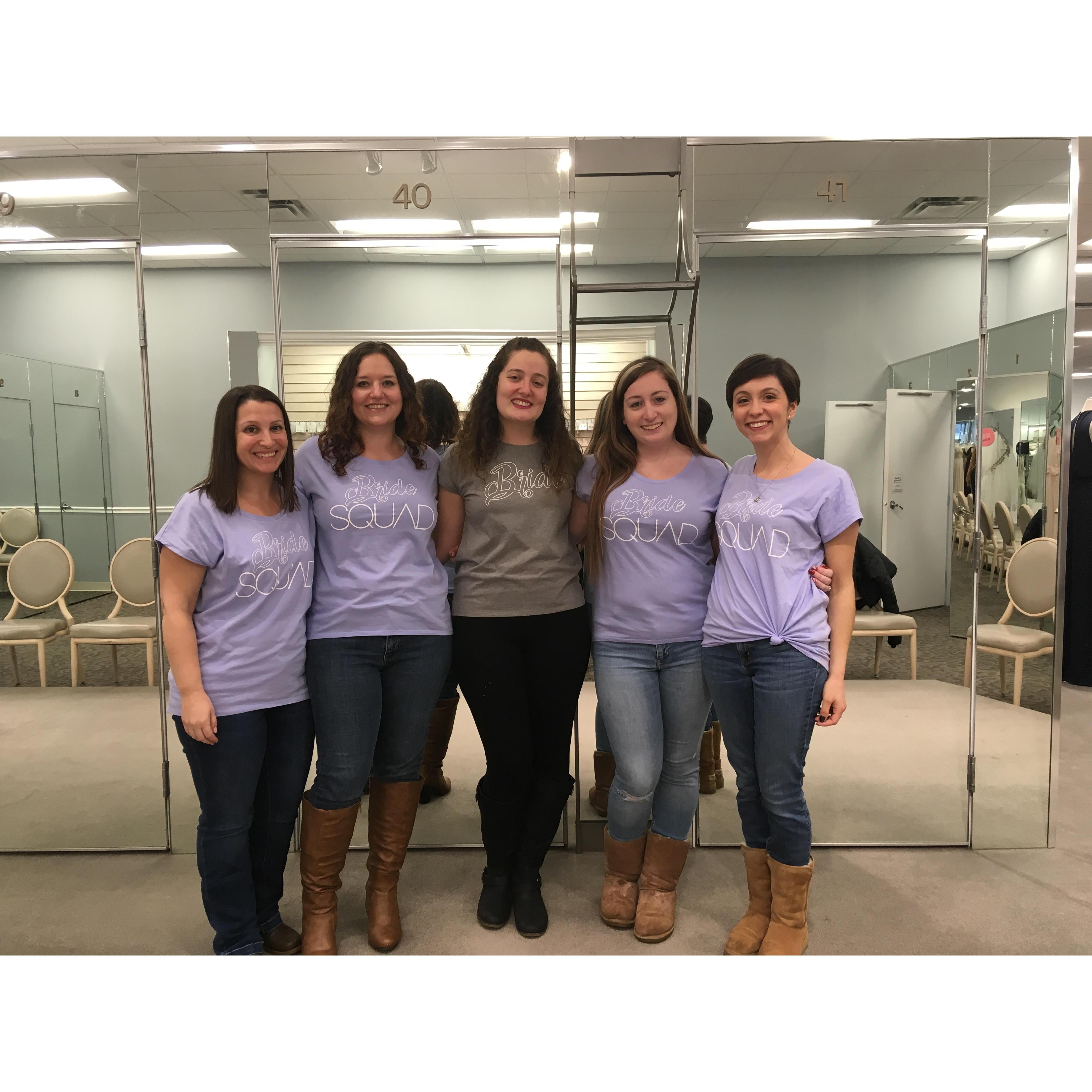 Shopping for Bridesmaid dresses!