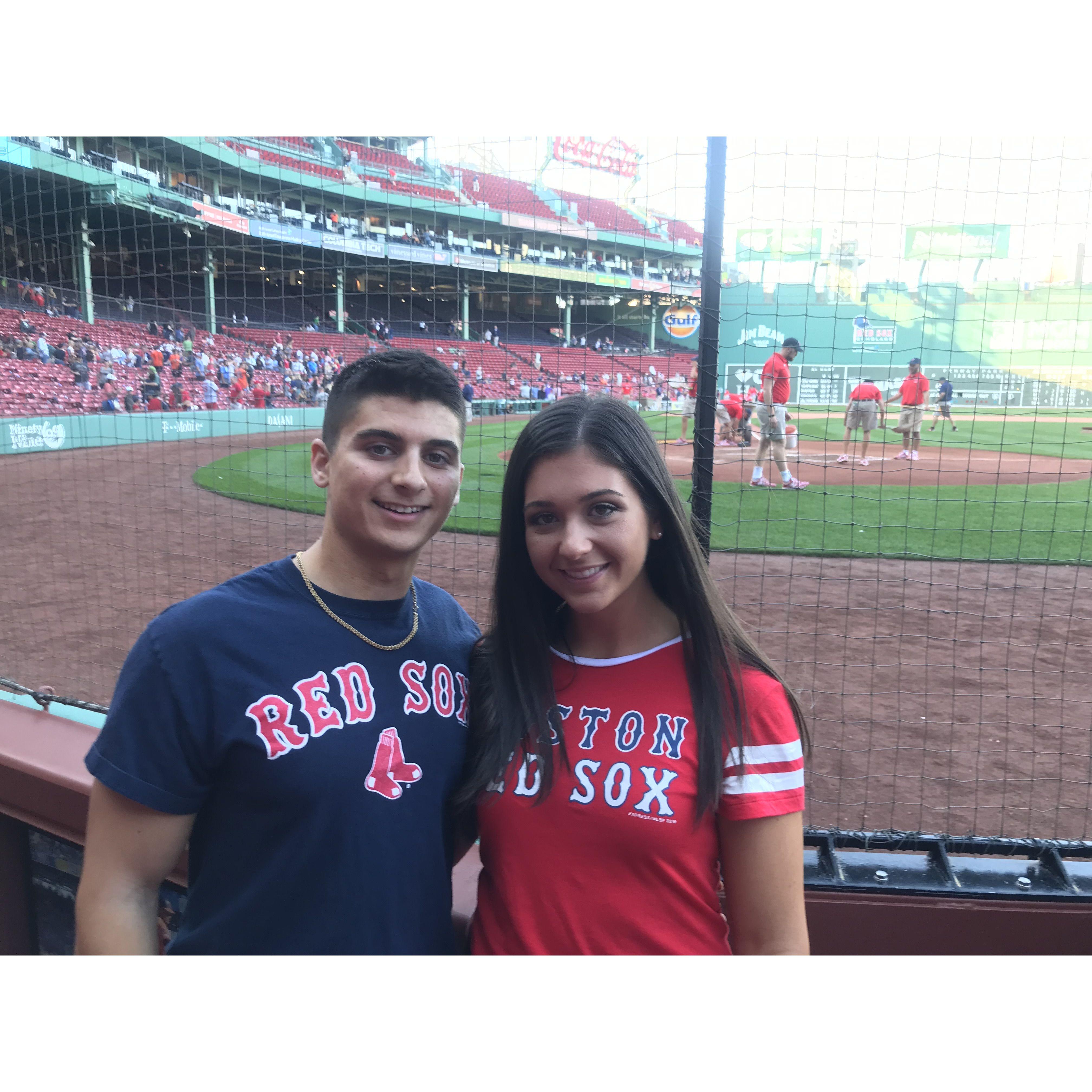 2019 - Our first Red Sox game together.