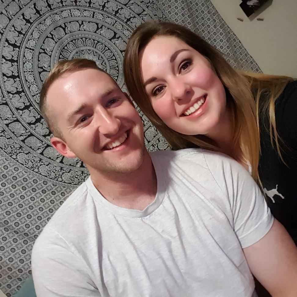 Our first photo together