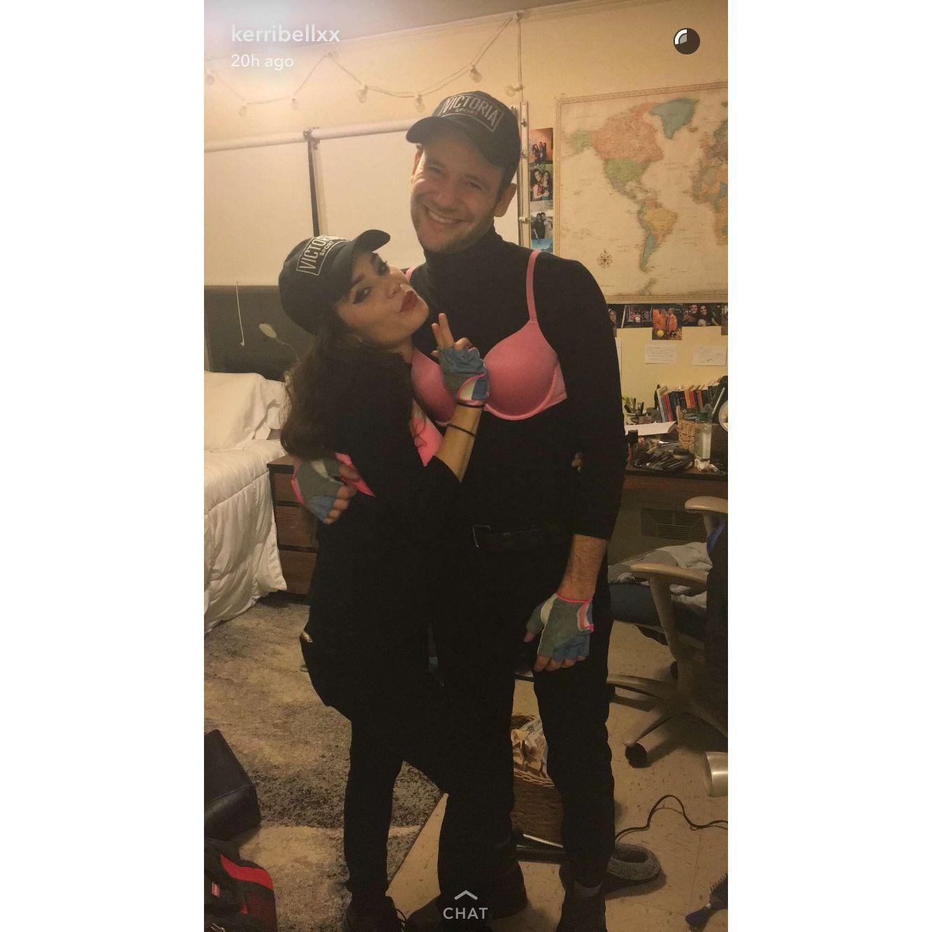 We went as Victoria Secret Agents (we thought that was quite clever)