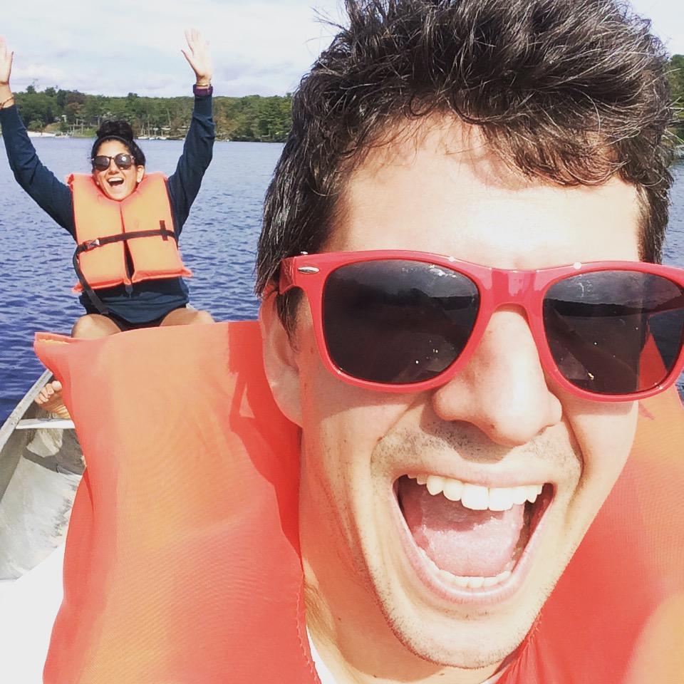 Canoeing in the Poconos - first time meeting the Fuhrmans.
