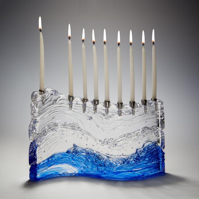Bermuda Wave Menorah (Blue)