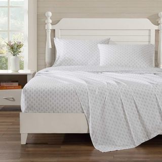Francesca Cotton Percale 4-Piece Sheet Set