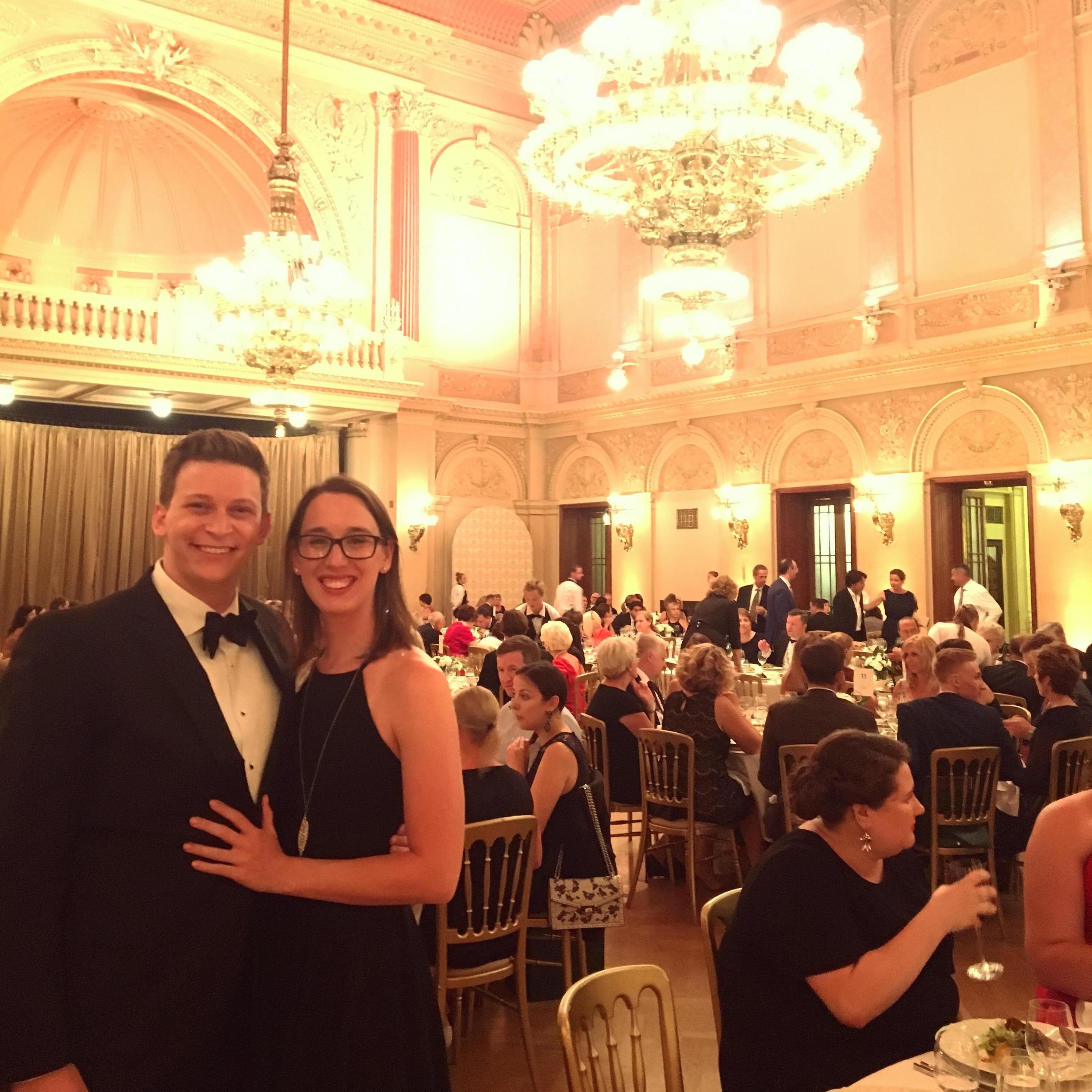 Celebrating together after Operalia in Prague