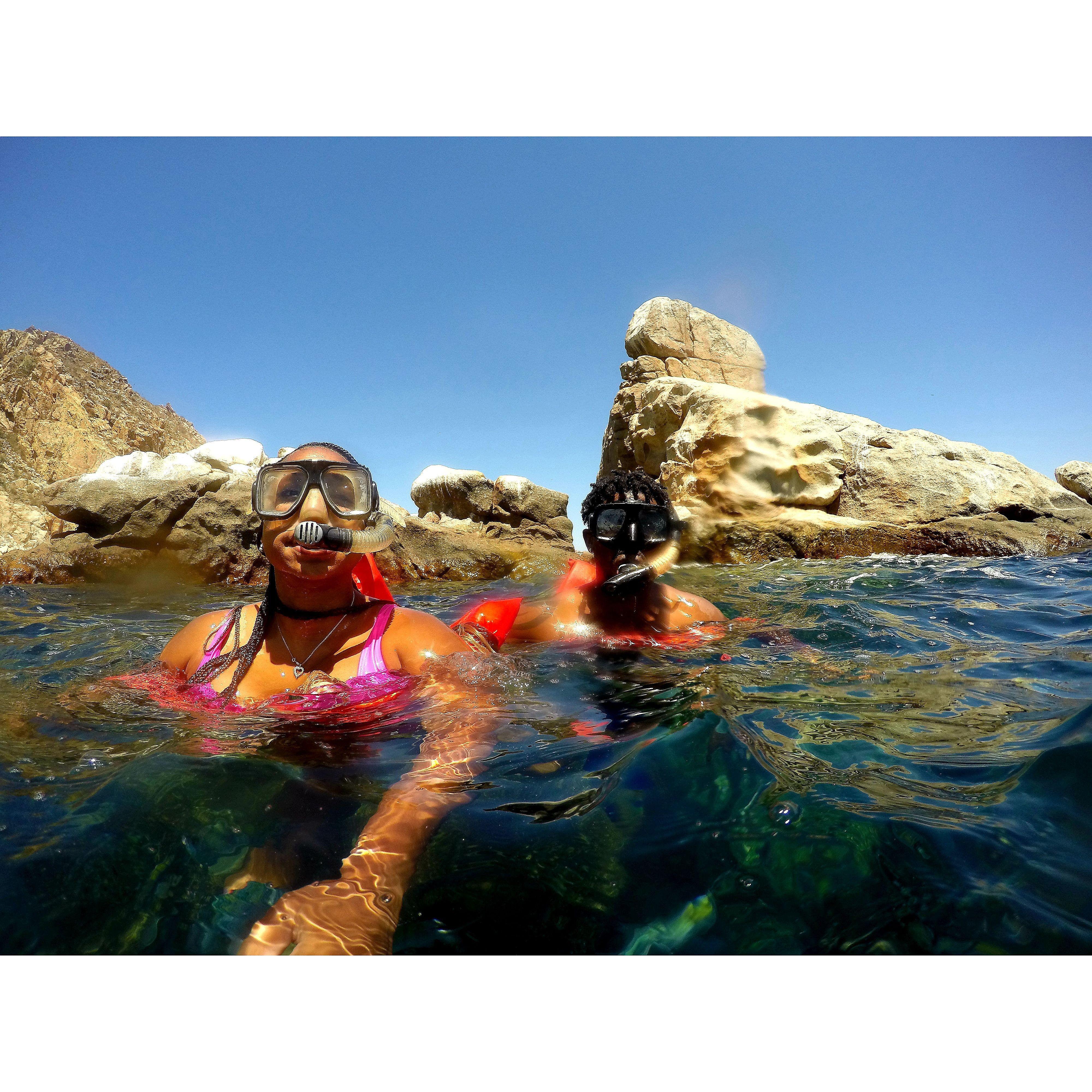 Snorkeling in Cabo, Mx