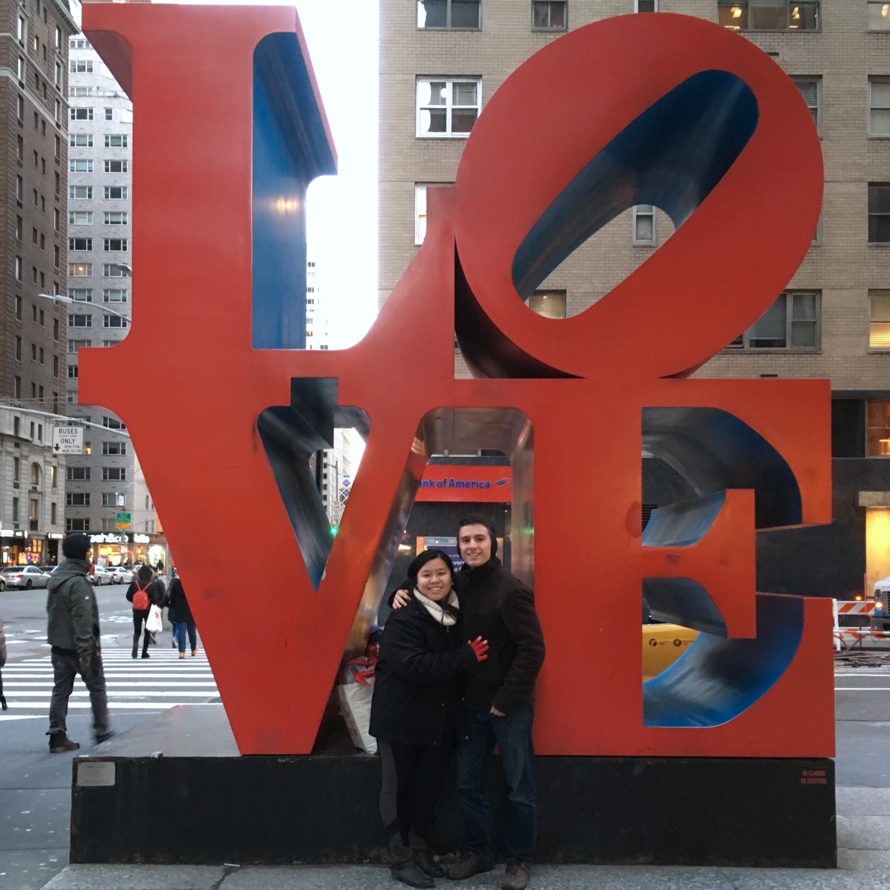 The couple's first trip to NYC