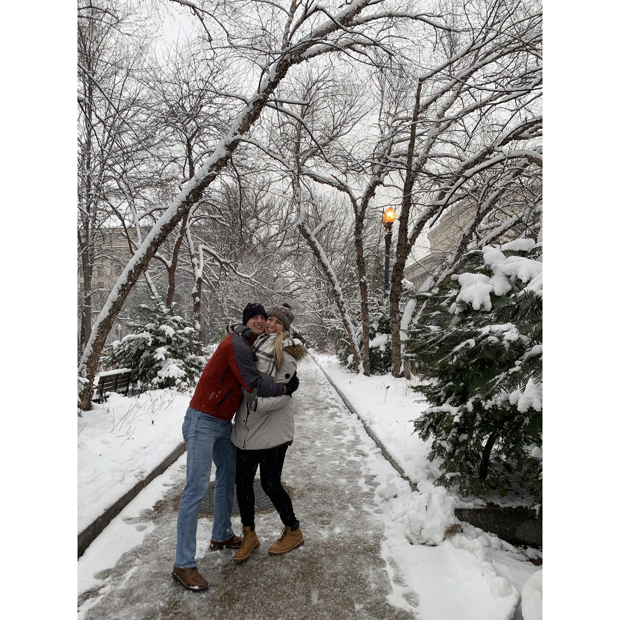 DC's first big snow fall.