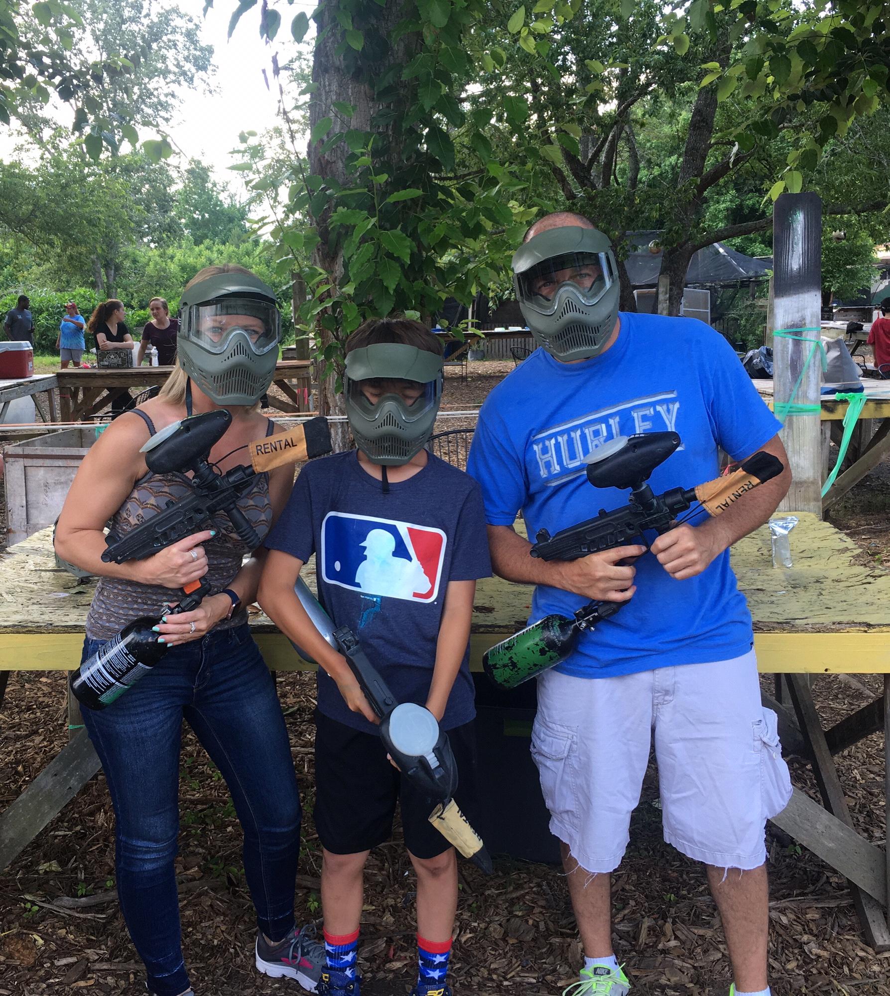 Paintball fun with Preston