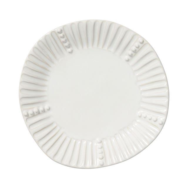 Vietri Incanto Stone Aqua Stripe Salad Plate