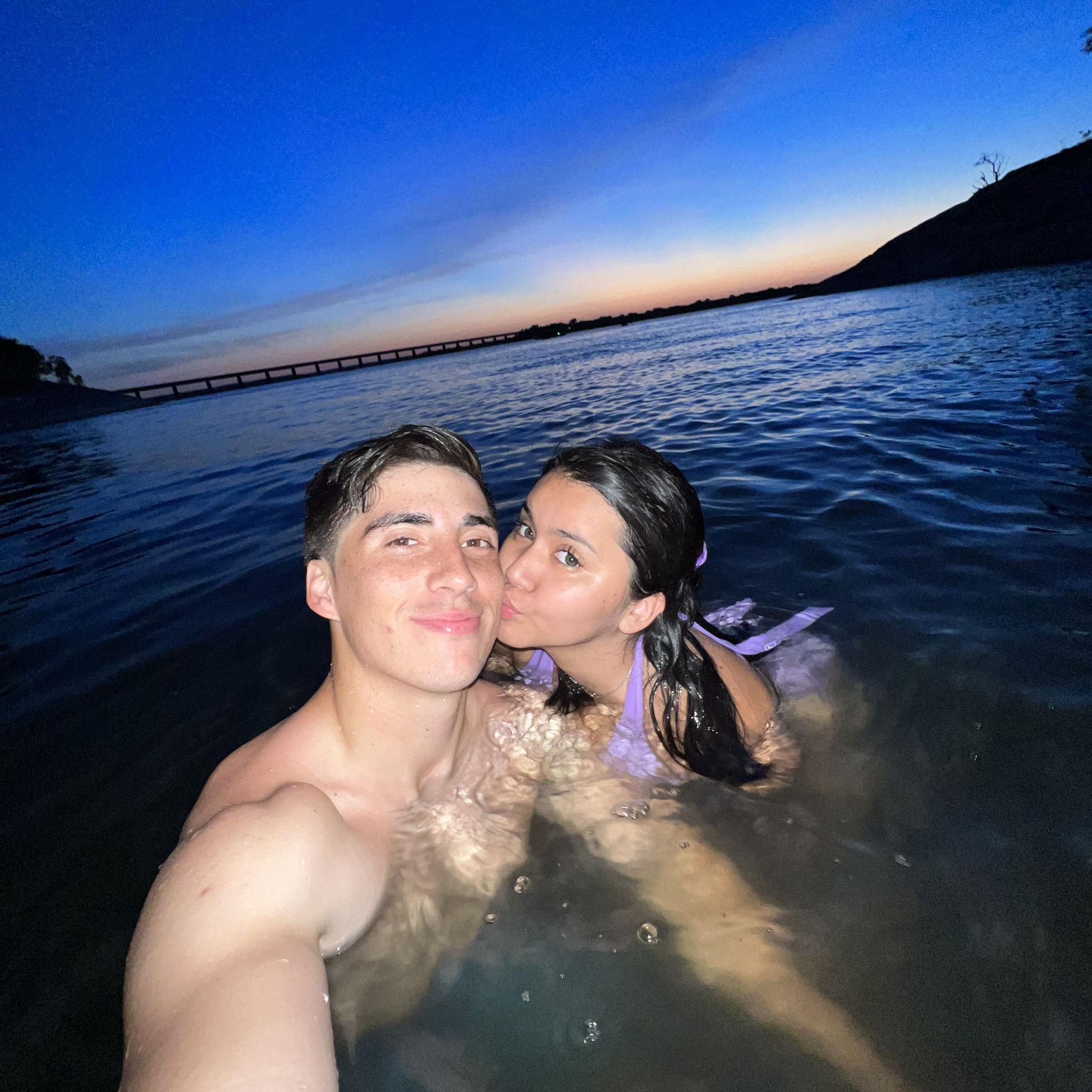 6/11/22: First time at the lakehouse! One of our favorite pictures ever.