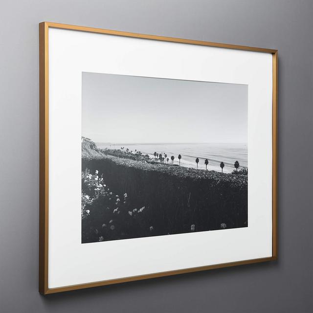 Gallery Brass Picture Frame with White Mat 18x24