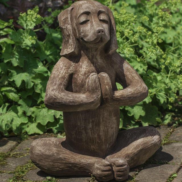 Yoga Dog Statue