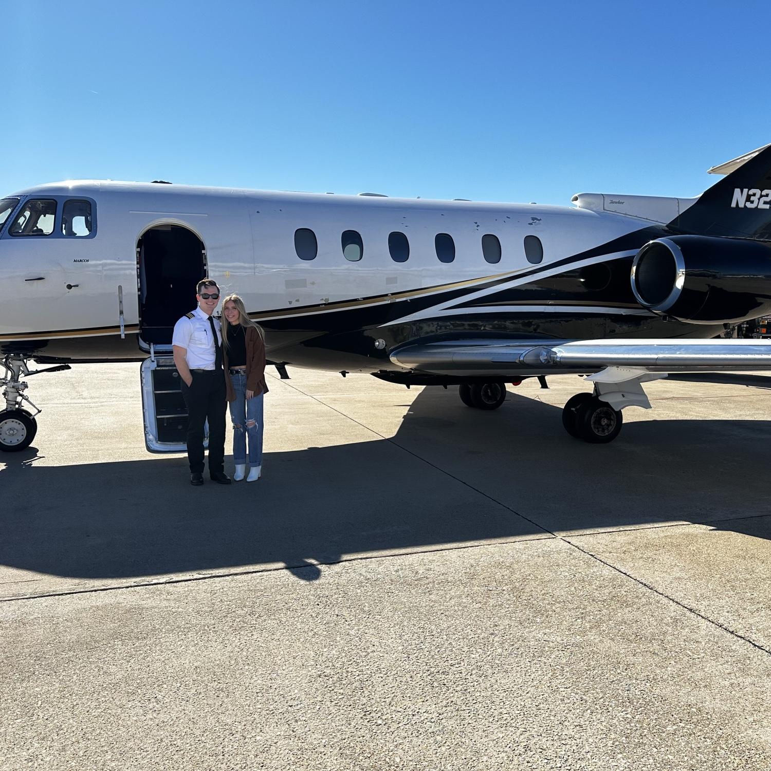 Kensie got to fly in a private jet for the first time ever! Thank you Mr. Pilot Carder.