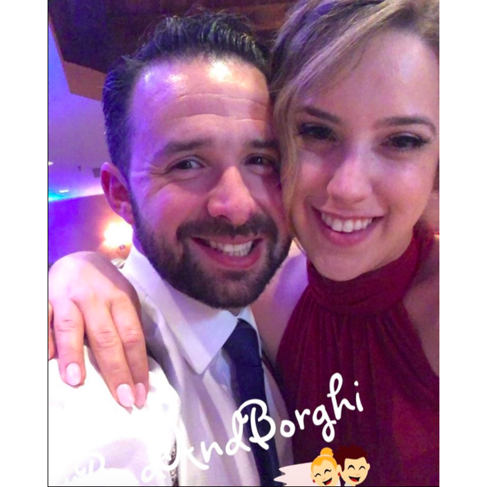 At my best friend Rachael and Michael's wedding! #badandborghi