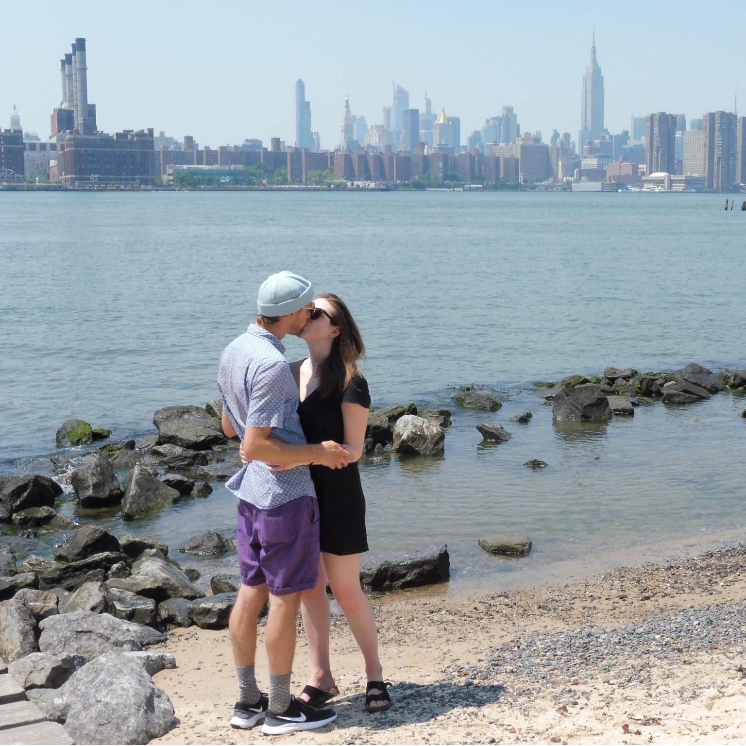 Three years later in July 2018 Zach and Lizzie returned to that same beach on a trip to New York.