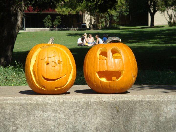 Every Oct we do our best attempt to carve pumpkins. When we are finish our pumpkin we have a photo shoot for them. As you can see one of us is not the greatest at carving pumpkins (Eddie. It’s Eddie).