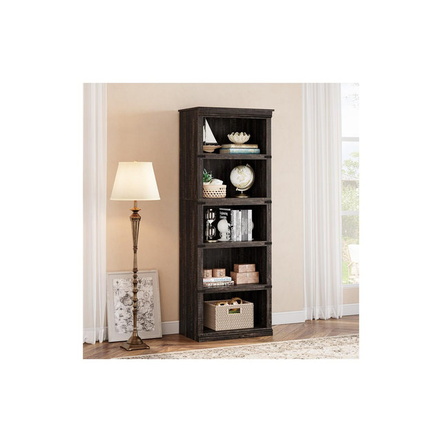 Whizmax 5-Shelf Bookcase, Bookshelves Floor Standing Display Storage Shelves 68 in Tall Bookcase Home Decor Furniture for Home Office, Living Room,Oak
