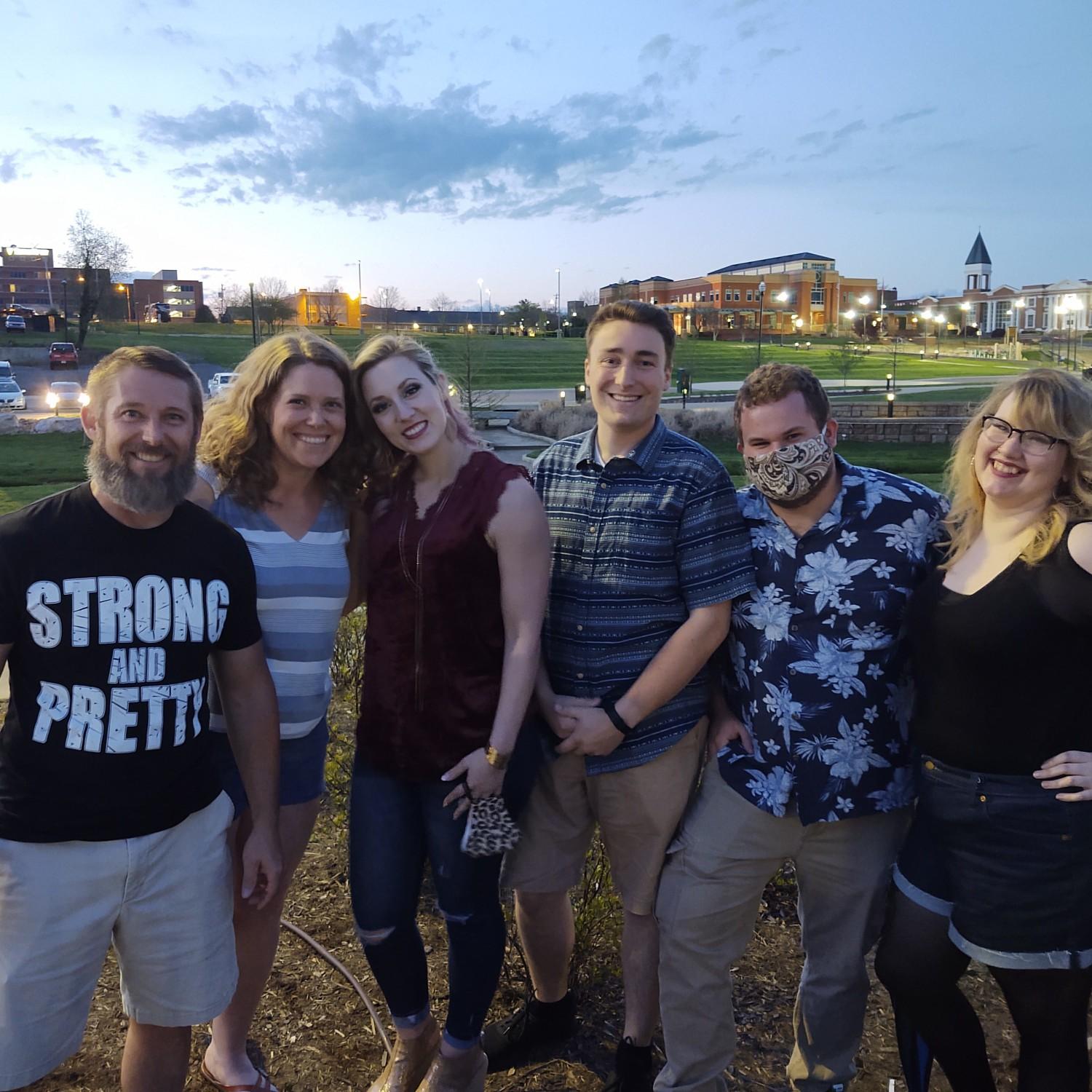 April 2021 - hanging out with grad school friends.