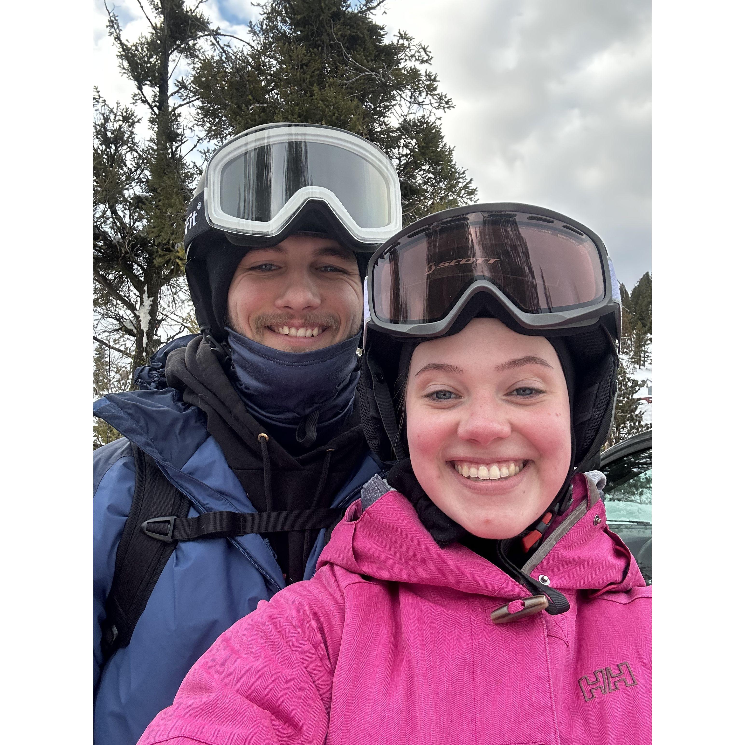 Snowboarding at Bogus Basin - March 2023