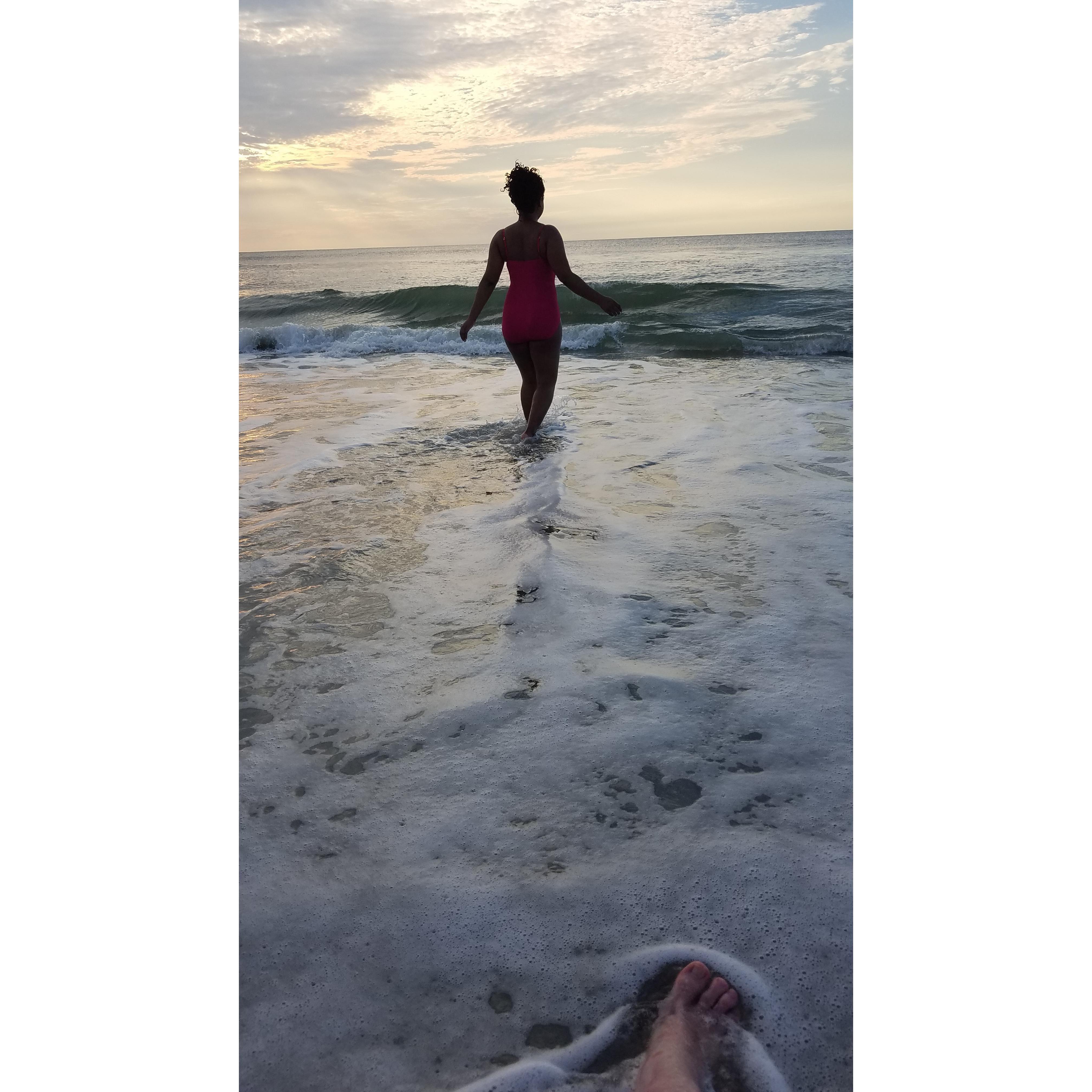 Another shot of the morning beach day, North Carolina.