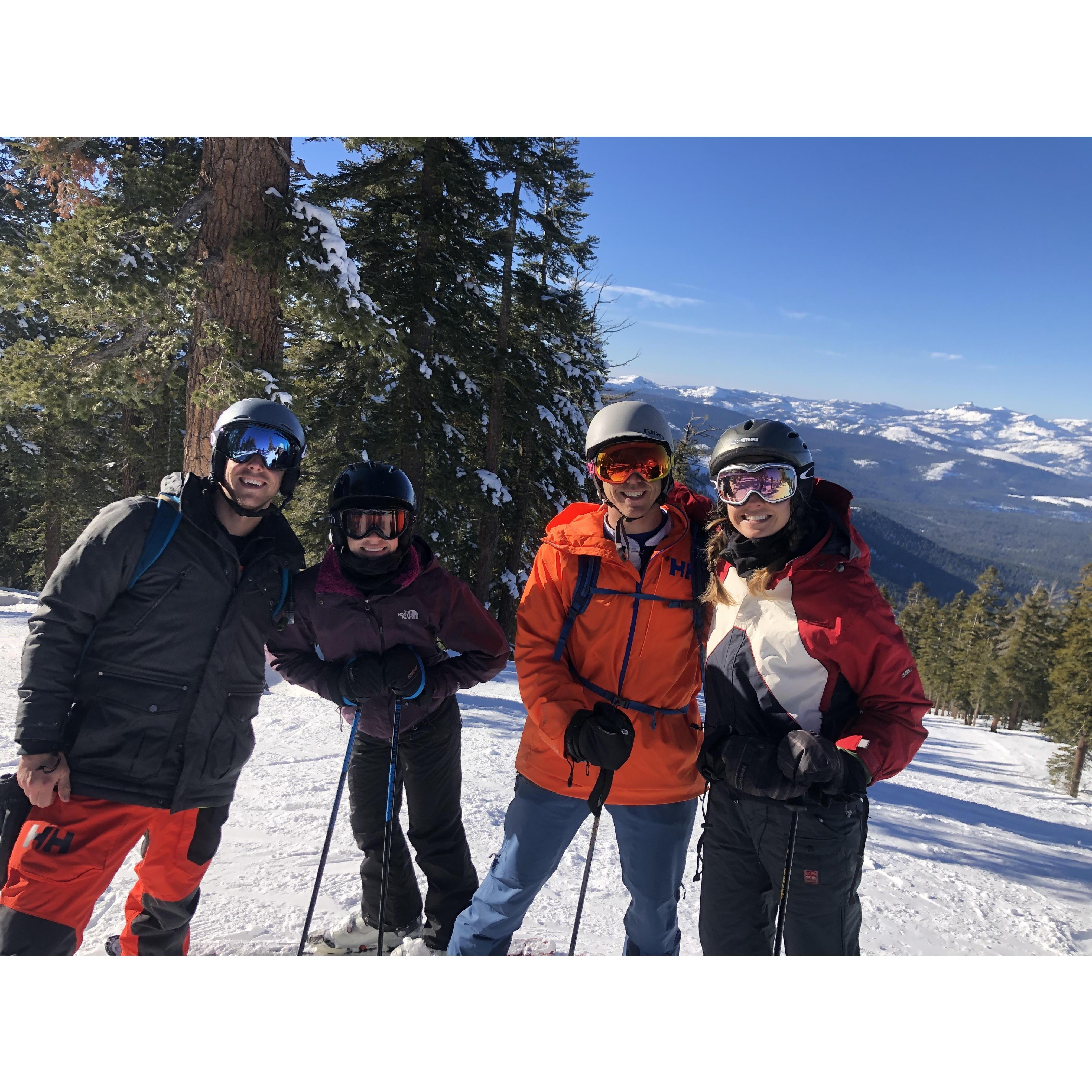First RonJen HenDrea ski weekend | Tahoe, CA