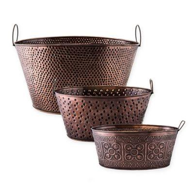 Old Dutch International 3.5-Gallon Antique Copper Beverage Tub