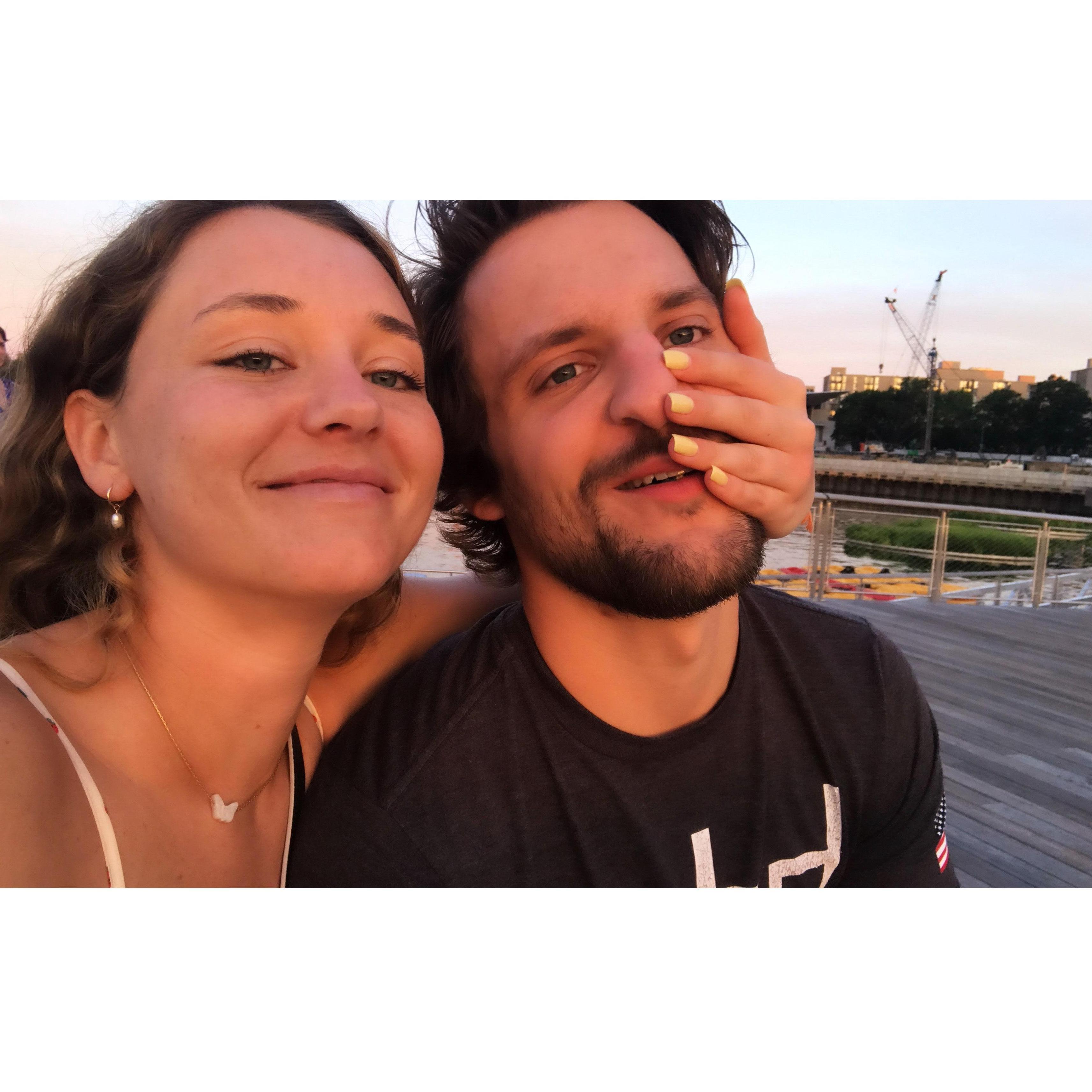 One of several dinner dates at the wharf in DC watching the fireworks on 4th of July
