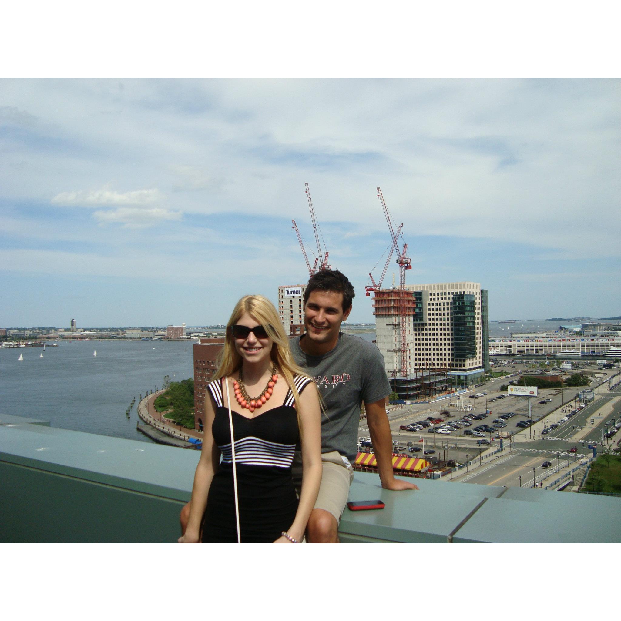 More Boston fun.... one of our favorite secret viewpoints of the city!