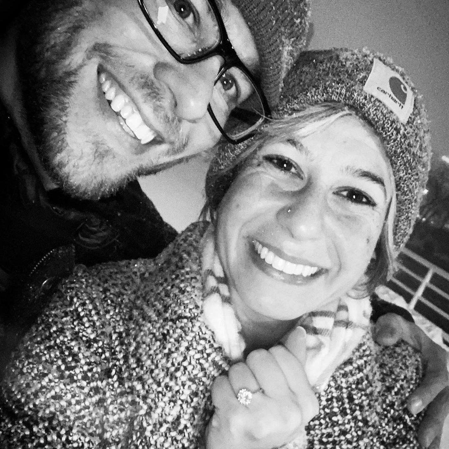 We were freezing! but we were engaged!!! The day Grayson asked "will you marry me"