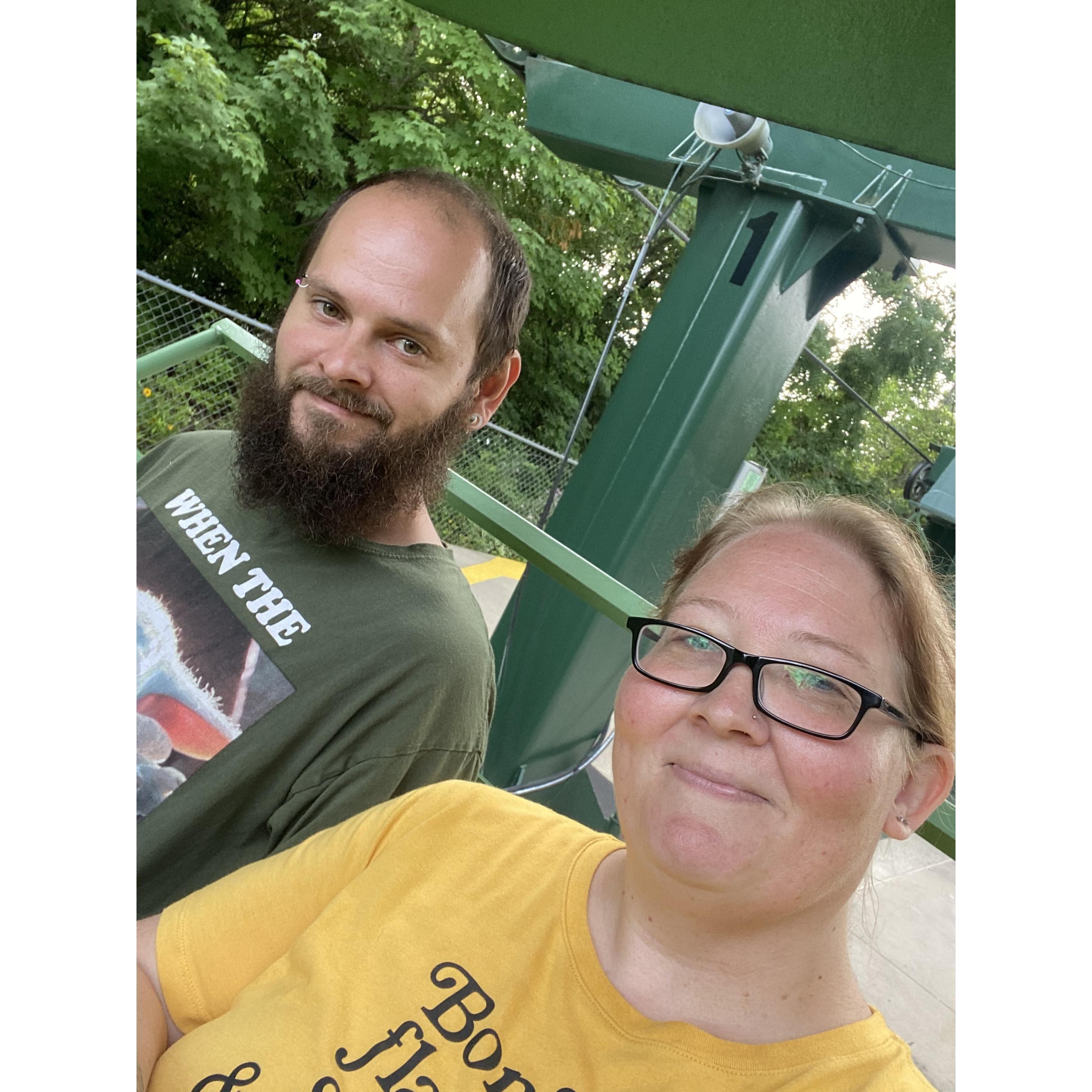 I AM TERRIFIED IF HEIGHTS!!! I truly conquered my fear with this man by my side and actually felt ok the whole time!