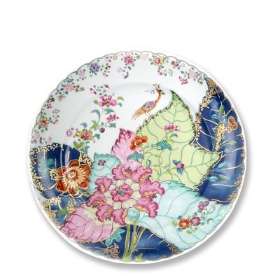 Mottahedeh Dinner Plate, Tobacco Leaf