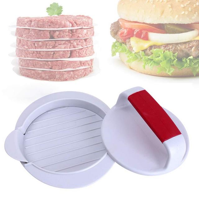 ANEUHS Burger Press Hamburger Press Patty Maker Mold Perfectly Sized 4 5/8” Burger Mold Rings Easy Release Hamburger Patty Press for BBQ Grill Accessories