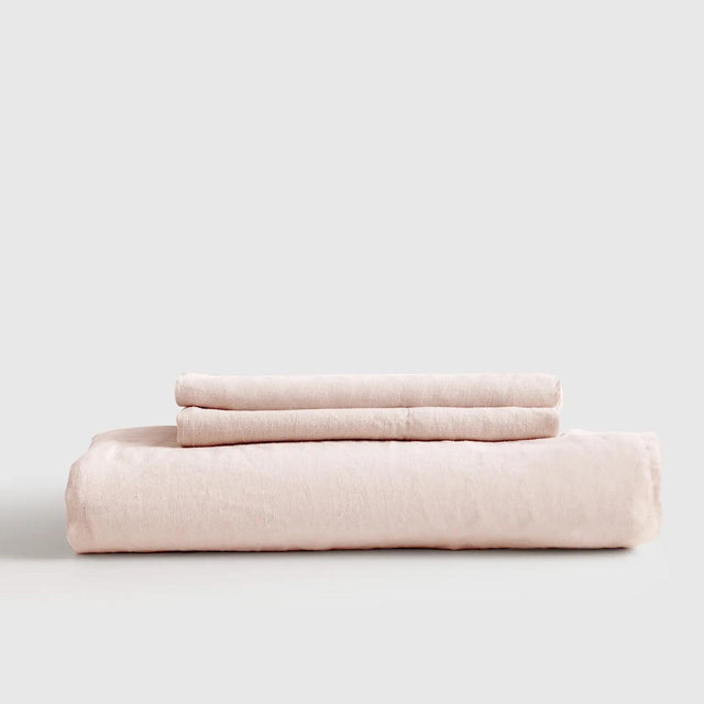 European Linen Fitted Sheet Set - Queen