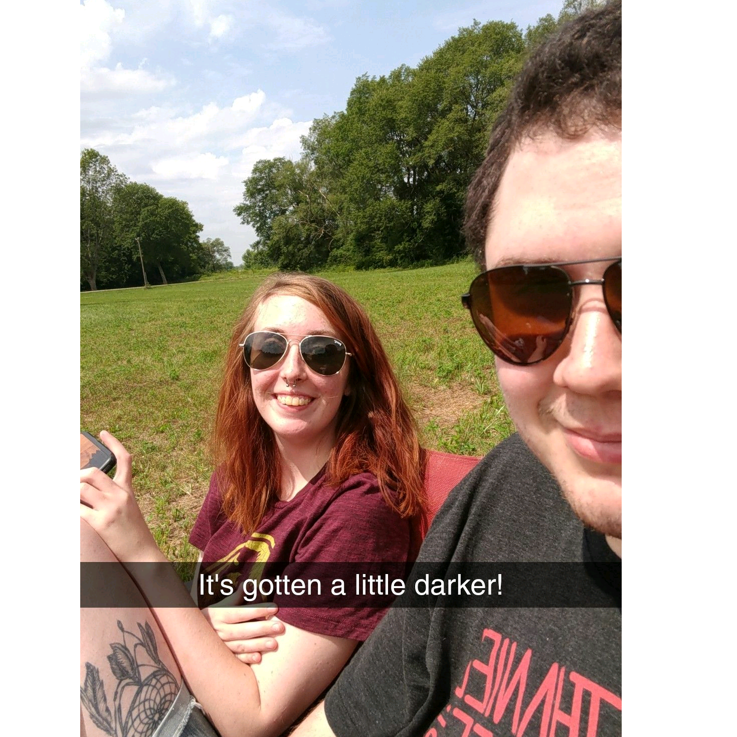 August 21, 2017: We watched the solar eclipse together, and Lacey decided to ask Austin out.♥