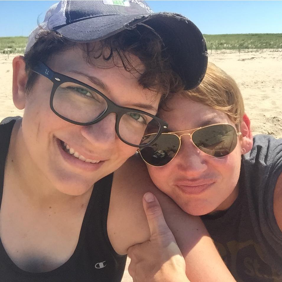 One of our earliest vacations together, in Cape Cod.