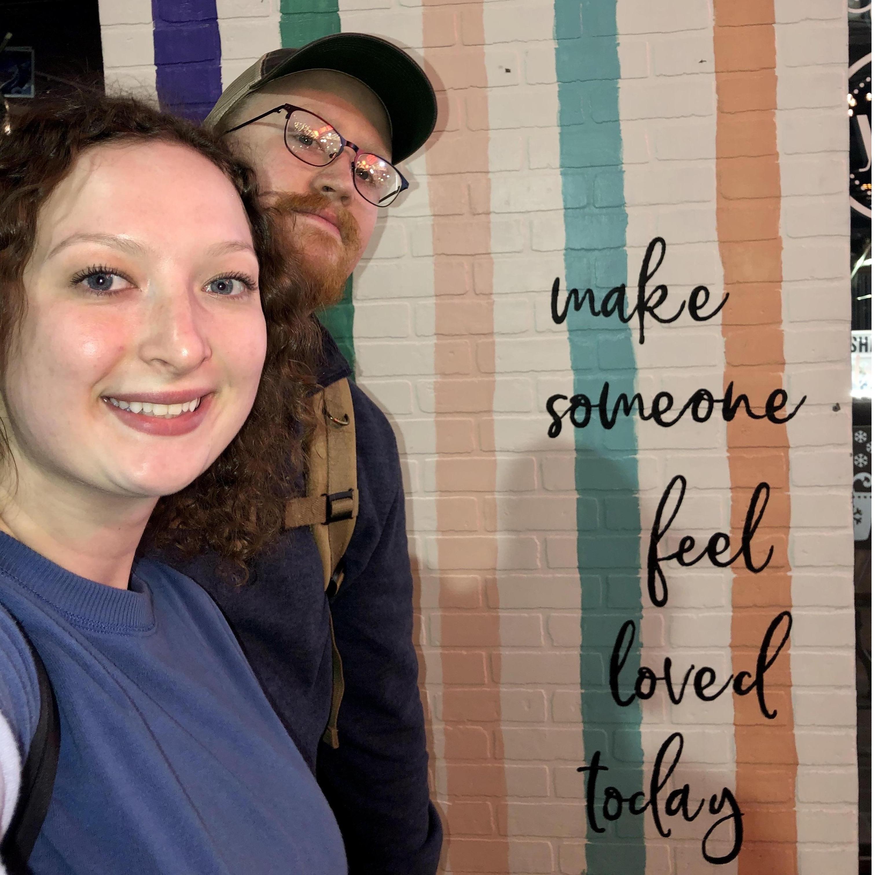 They found this wall in downtown Colorado Springs and had to snap a pic.