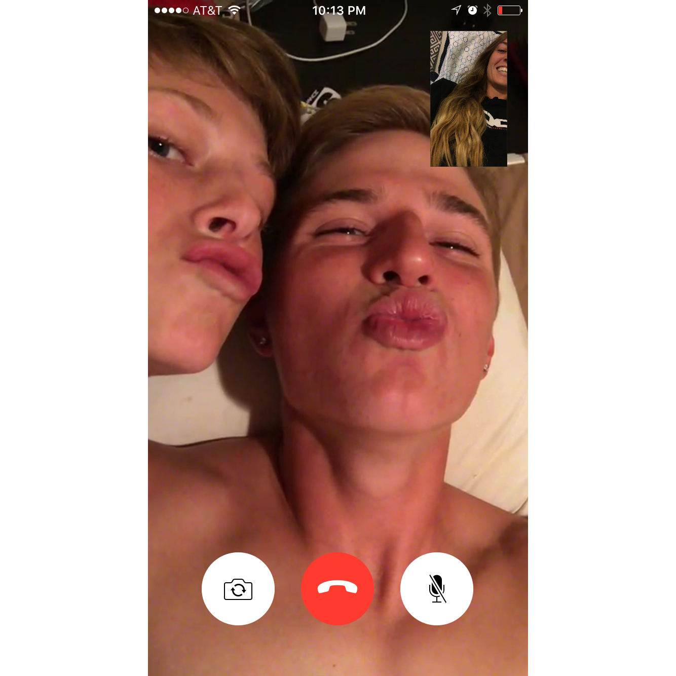 How we survived long distance, FaceTime phone calls, often with guest appearances from Chase Yentzer. 2017.