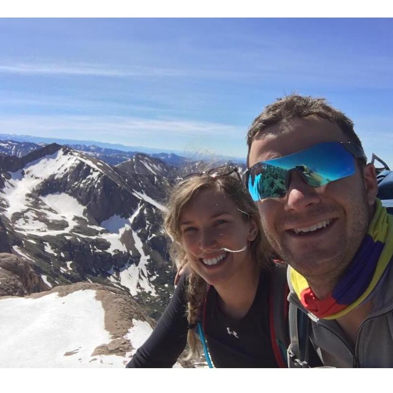 June 2017: Dave takes Sam to Colorado, where she climbs her first mountain, Mt. Eolus.