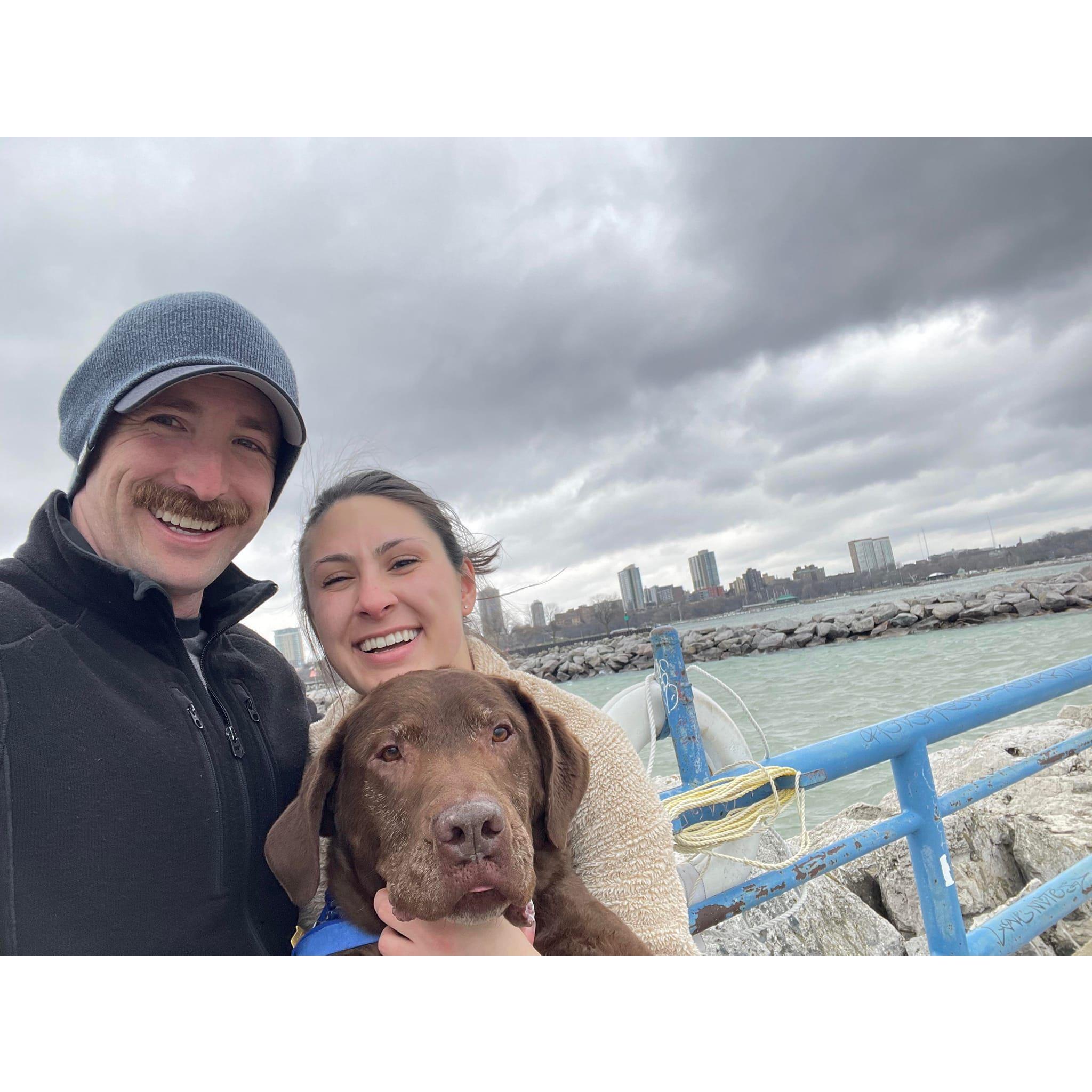 Britt taking Ryan to explore her hometown of MKE for the first time, in April of '23. ♥