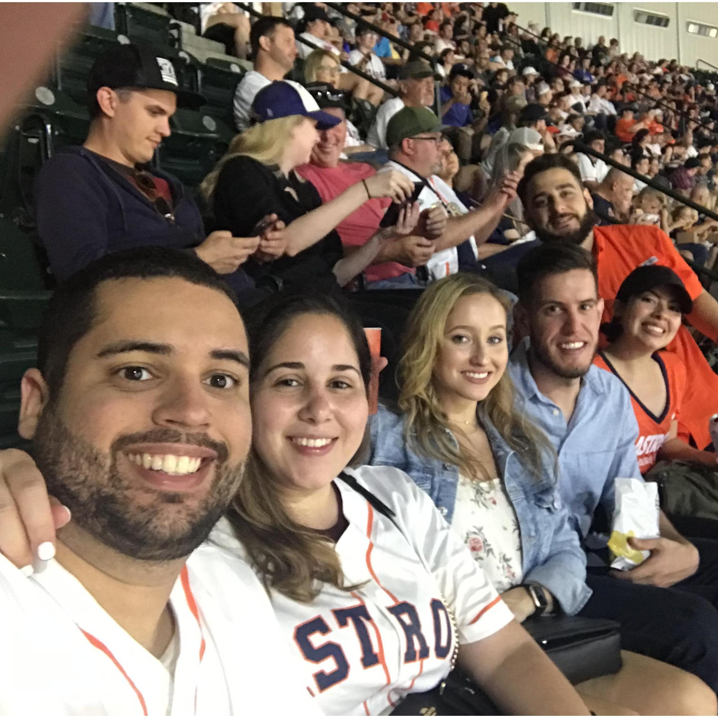 Checked out the Astros game during our trip to Houston.