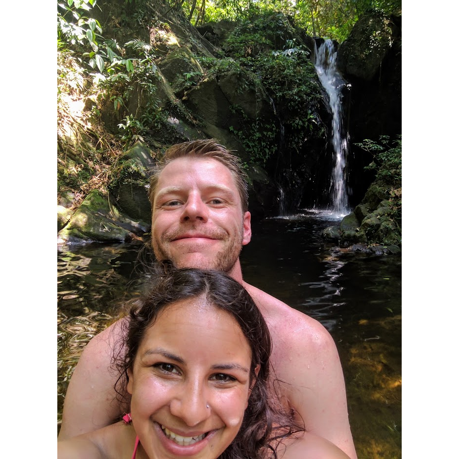 We went hiking in Belize to get this waterfall all to ourselves